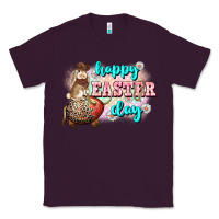Plum Happy Easter Day rodeo Easter Day Classic Tee - CowGirlArtShop