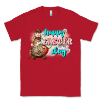 Red Happy Easter Day rodeo Easter Day Classic Tee - CowGirlArtShop