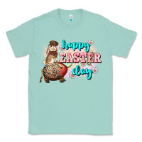 Seafoam Happy Easter Day rodeo Easter Day Classic Tee - CowGirlArtShop