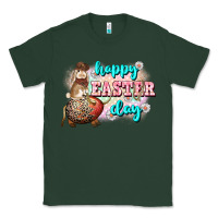 Sports Green Happy Easter Day rodeo Easter Day Classic Tee - CowGirlArtShop