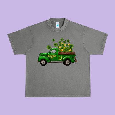 Urban Heavy Tee st patricks truck shamrock horseshoe gold
