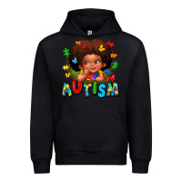 Black autism afro girl Urban Hoodie - LillyAllenDesigns