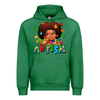 Emerald autism afro girl Urban Hoodie - LillyAllenDesigns