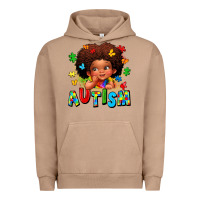 Pigment Burro autism afro girl Urban Hoodie - LillyAllenDesigns