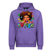 Tulip autism afro girl Urban Hoodie - LillyAllenDesigns