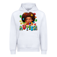White autism afro girl Urban Hoodie - LillyAllenDesigns
