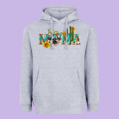 Western Mama Cow Heavyweight Hoodie Designed By Artiststas