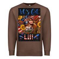 Chestnut Western Let's Get Lit Cow Premium Sweatshirt - LillyAllenDesigns