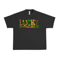 Pigment Black st patricks shamrock gold with rainbow Urban Heavy Tee - RanaPortraitStore