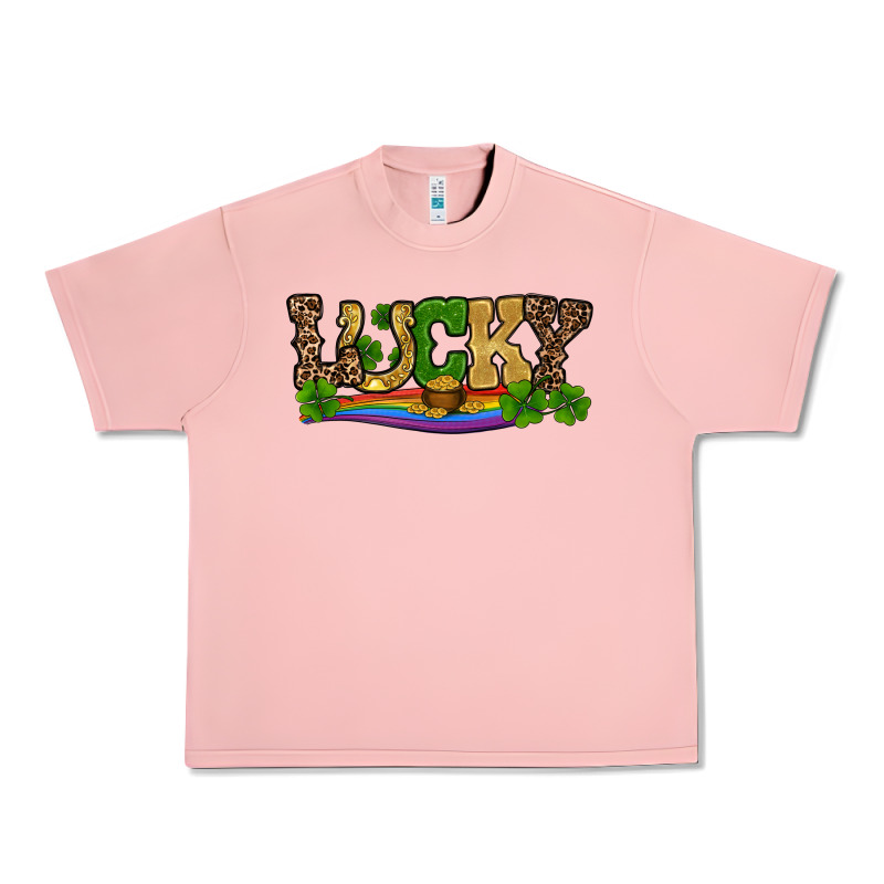 St Patricks Shamrock Gold With Rainbow Urban Heavy Tee by RanaPortraitStore | Teevron