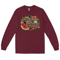 Burgundy hot nana summer Long Sleeve Tee - SublimationCraftShop
