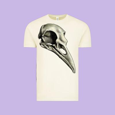 Vintage Tee Raven Skull