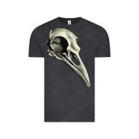 Vintage Black Raven Skull Vintage Tee - RanaPortraitStore