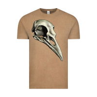 Vintage Coffee Raven Skull Vintage Tee - RanaPortraitStore