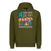 Army Green team third grade Premium Hoodie - NancyCooperArtShop