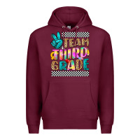 Burgundy team third grade Premium Hoodie - NancyCooperArtShop
