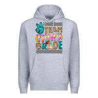Heather Grey team third grade Premium Hoodie - NancyCooperArtShop