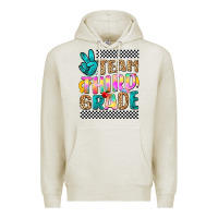 Oatmeal Heather team third grade Premium Hoodie - NancyCooperArtShop