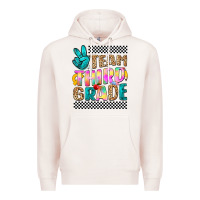 Pale Pink team third grade Premium Hoodie - NancyCooperArtShop