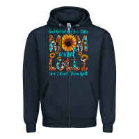 Navy god gifted me two titles mom and lolli  and i rock Zipper Hoodie - JahusDesignShop