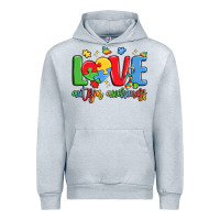 Heather Grey love autism awareness Urban Hoodie - LillyAllenDesigns