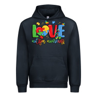 Navy love autism awareness Urban Hoodie - LillyAllenDesigns
