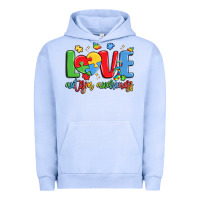 Pigment Grape Ice love autism awareness Urban Hoodie - LillyAllenDesigns