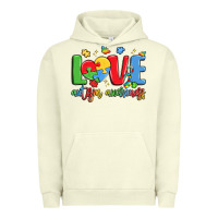 Pigment Pistachio love autism awareness Urban Hoodie - LillyAllenDesigns