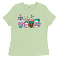 Matcha nurse fuel coffee cups Ladies Tee - AdoDesignShop
