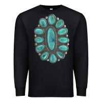 Black Turquoise Gemstone Jewelry Premium Sweatshirt - LillyAllenDesigns
