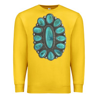 Lemon Turquoise Gemstone Jewelry Premium Sweatshirt - LillyAllenDesigns