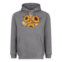 Storm sunflower glitter leather patch Heavyweight Hoodie - AdoDesignShop