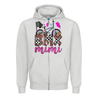 Dove Grey bmx mimi Zipper Hoodie - JahusDesignShop