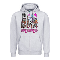 Heather Grey bmx mimi Zipper Hoodie - JahusDesignShop