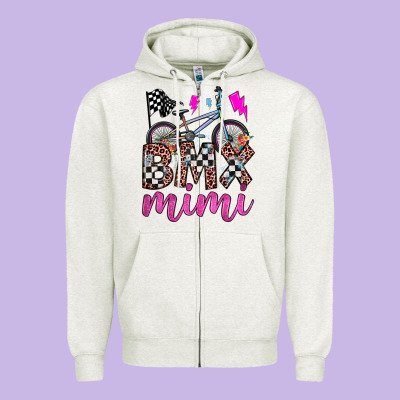 Bmx Mimi Zipper Hoodie Designed By Jahusdesignshop