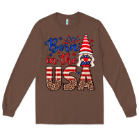 Chestnut Born in the USA gnome Long Sleeve Tee - Neo Western