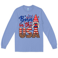Colony Blue Born in the USA gnome Long Sleeve Tee - Neo Western