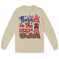 Mushroom Born in the USA gnome Long Sleeve Tee - Neo Western
