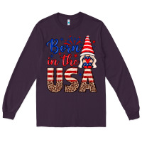 Plum Born in the USA gnome Long Sleeve Tee - Neo Western