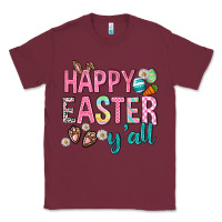 Burgundy Happy Easter y'all Classic Tee - Neo Western