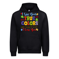 Black colorful love message Urban Hoodie - LillyAllenDesigns