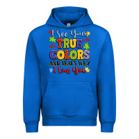 Cobalt colorful love message Urban Hoodie - LillyAllenDesigns