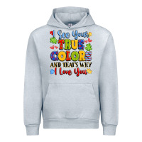 Heather Grey colorful love message Urban Hoodie - LillyAllenDesigns