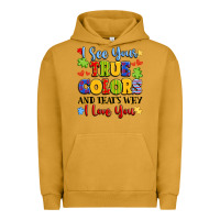 Pigment Peanut Butter colorful love message Urban Hoodie - LillyAllenDesigns