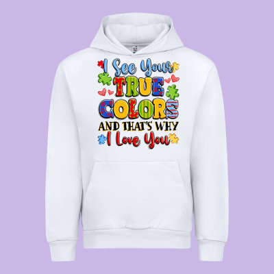 Colorful Love Message Urban Hoodie Designed By Lillyallendesigns