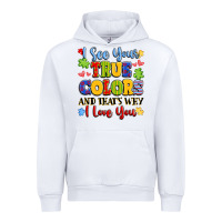 White colorful love message Urban Hoodie - LillyAllenDesigns