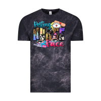 Cloud Black resting nurse face Vintage Tee - Zillion Design Studio
