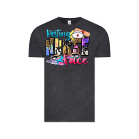 Vintage Black resting nurse face Vintage Tee - Zillion Design Studio