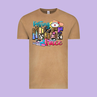 Resting Nurse Face Vintage Tee Designed By Zillion Design Studio