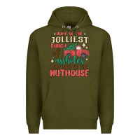 Army Green home of the jollıest bunch of assholes thıs sıd Premium Hoodie - MaliasSmallBusiness